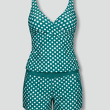 Women’s Tankini Swimsuit with Tank Top and Shorts
