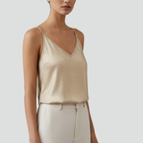 Women’s V-Neck Cami Top with Spaghetti Straps