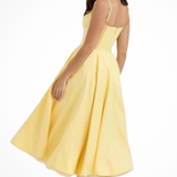 Women's Corset Midi Dress Sweetheart Wedding Guest A Line
