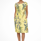 Women's Floral Midi Dress Botanical Relaxed Summer