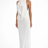 Women's Halter Neck Masi Dress Wedding Guest Backless