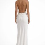 Women's Halter Neck Masi Dress Wedding Guest Backless