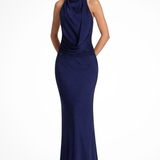 Women's Halter Neck Masi Dress Wedding Guest Backless