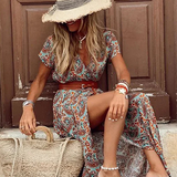 Women's Maxi Dress Boho Summer Floral Print