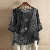 Women's Printed Blouse Summer Loose Fit Tunics