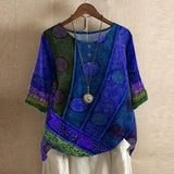 Women's Printed Blouse Summer Loose Fit Tunics