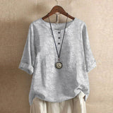 Women's Printed Blouse Summer Loose Fit Tunics