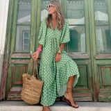 Women's Tiered Maxi Dress Boho Summer Long Smock