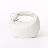Luxury Woven Knot Handle Bag – Soft Vegan Leather
