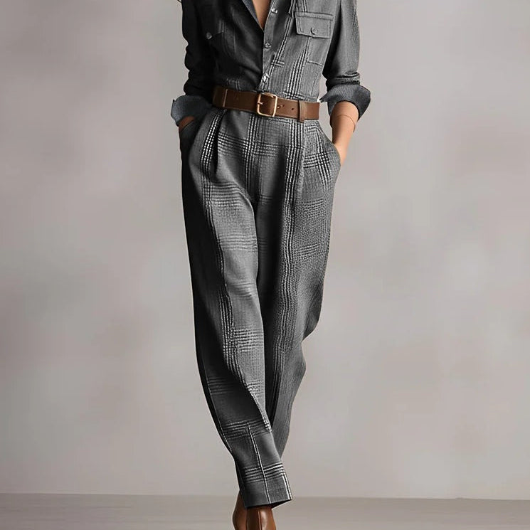 Women's Utility Long Sleeve Jumpsuit