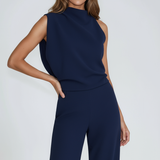 Women's Sleeveless Wide Leg Jumpsuit