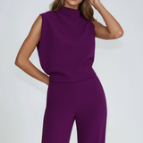 Women's Sleeveless Wide Leg Jumpsuit