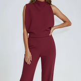 Women's Sleeveless Wide Leg Jumpsuit