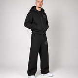 Premium Floral Tracksuit – Zip-Up Hoodie & Wide Leg Joggers Set
