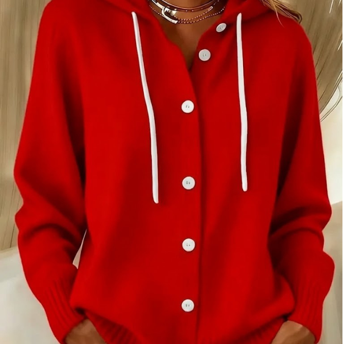 Cozy Hooded Knit Cardigan