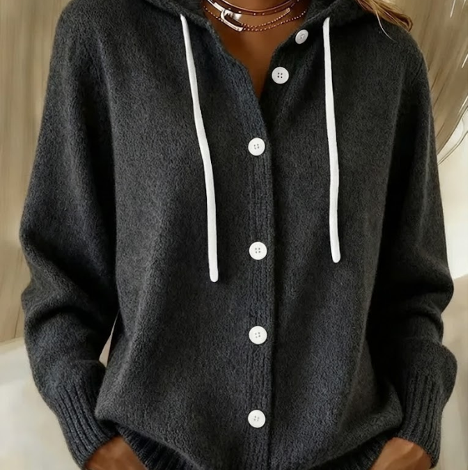 Cozy Hooded Knit Cardigan