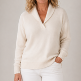 Elegant Shawl Collar Knit Sweater