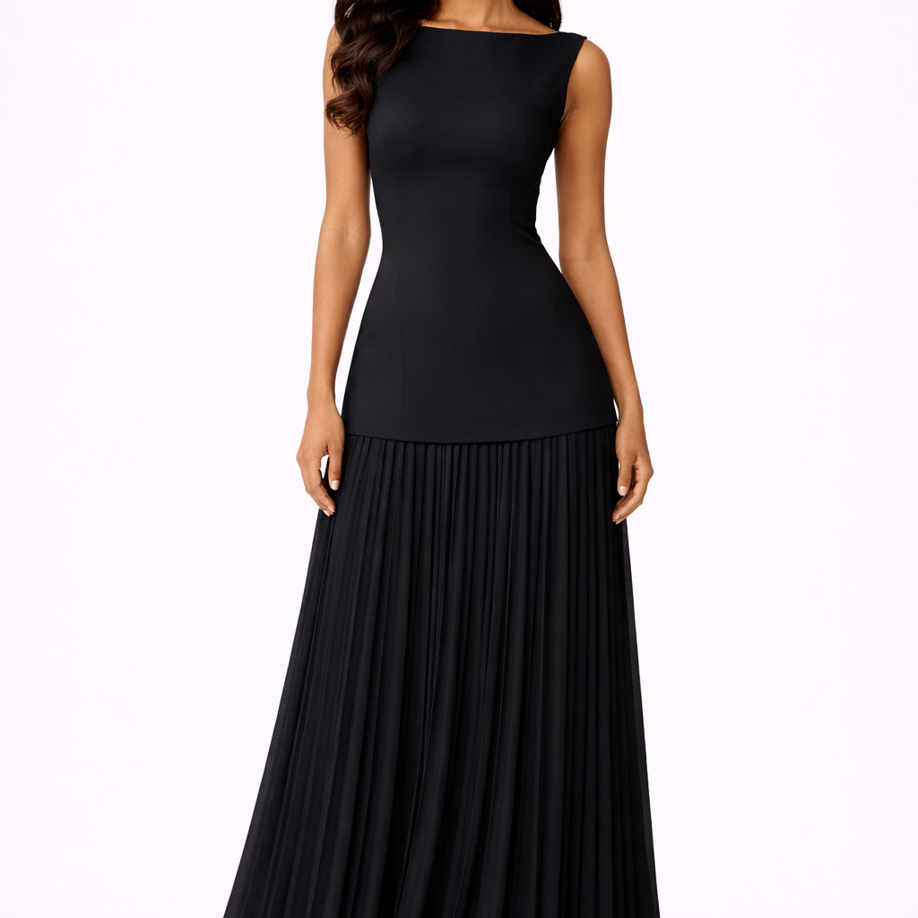 Bronwyn Womens Pleated Wedding Guest Maxi Dress