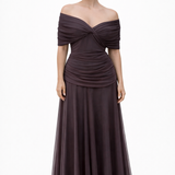 Cecilia Off Shoulder Wedding Guest Maxi Dress