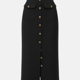 Elegant Retro Slimming Midi Skirt