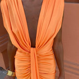 Selena | Draped Evening Dress