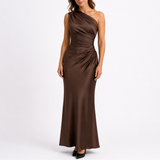 Women’s Satin Evening Gown Maxi Dress