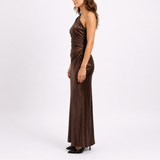Women’s Satin Evening Gown Maxi Dress
