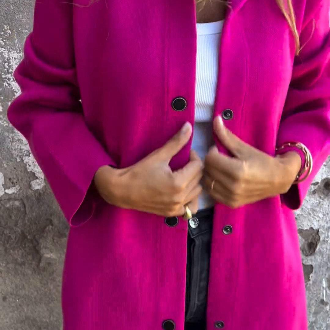 Knitted Hooded Cardigan for Women