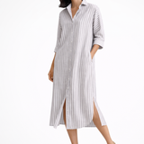 Emily Womens Striped Shirt Dress
