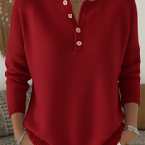 Classic Button Knit Sweater