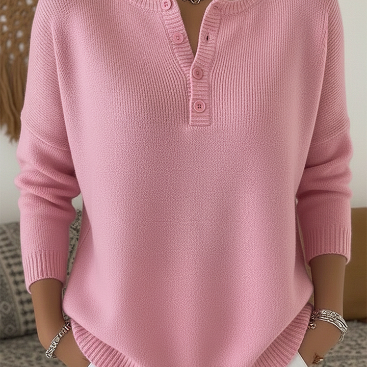 Classic Button Knit Sweater