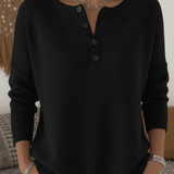 Classic Button Knit Sweater