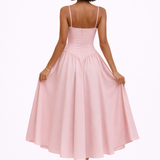 Helen Womens Corset Midi Dress