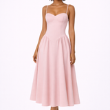 Helen Womens Corset Midi Dress