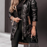Women Hooded Insulated Zip Jacket