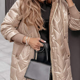 Women Hooded Insulated Zip Jacket