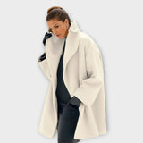 Elegant wool coat for autumn and winter