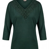 Green Elegant Lace Blouse