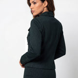 Green Tailored Lace Blazer