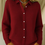 Classic Waffle Knit Cardigan