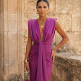 Selena | Draped Evening Dress