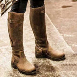 Waterproof Leather Riding Boots