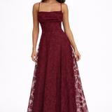 Malin Lace Backless Maxi Dress with Spaghetti Straps