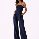 Maya Womens Strapless Jumpsuit