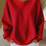 Cozy Waffle Knit Sweater