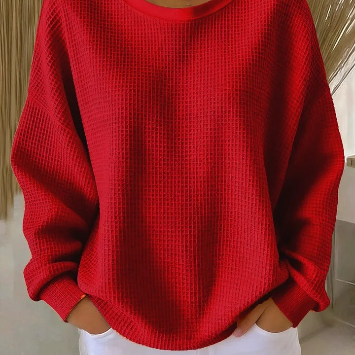 Cozy Waffle Knit Sweater