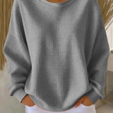 Cozy Waffle Knit Sweater