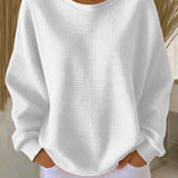 Cozy Waffle Knit Sweater