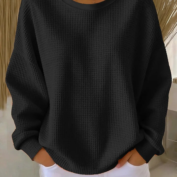 Cozy Waffle Knit Sweater