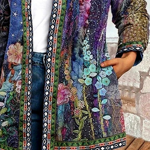 Floral Patchwork Quilted Jacket